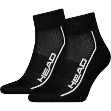 2 PAIRES DE CHAUSSETTES HEAD PERFORMANCE QUARTER (LOW)