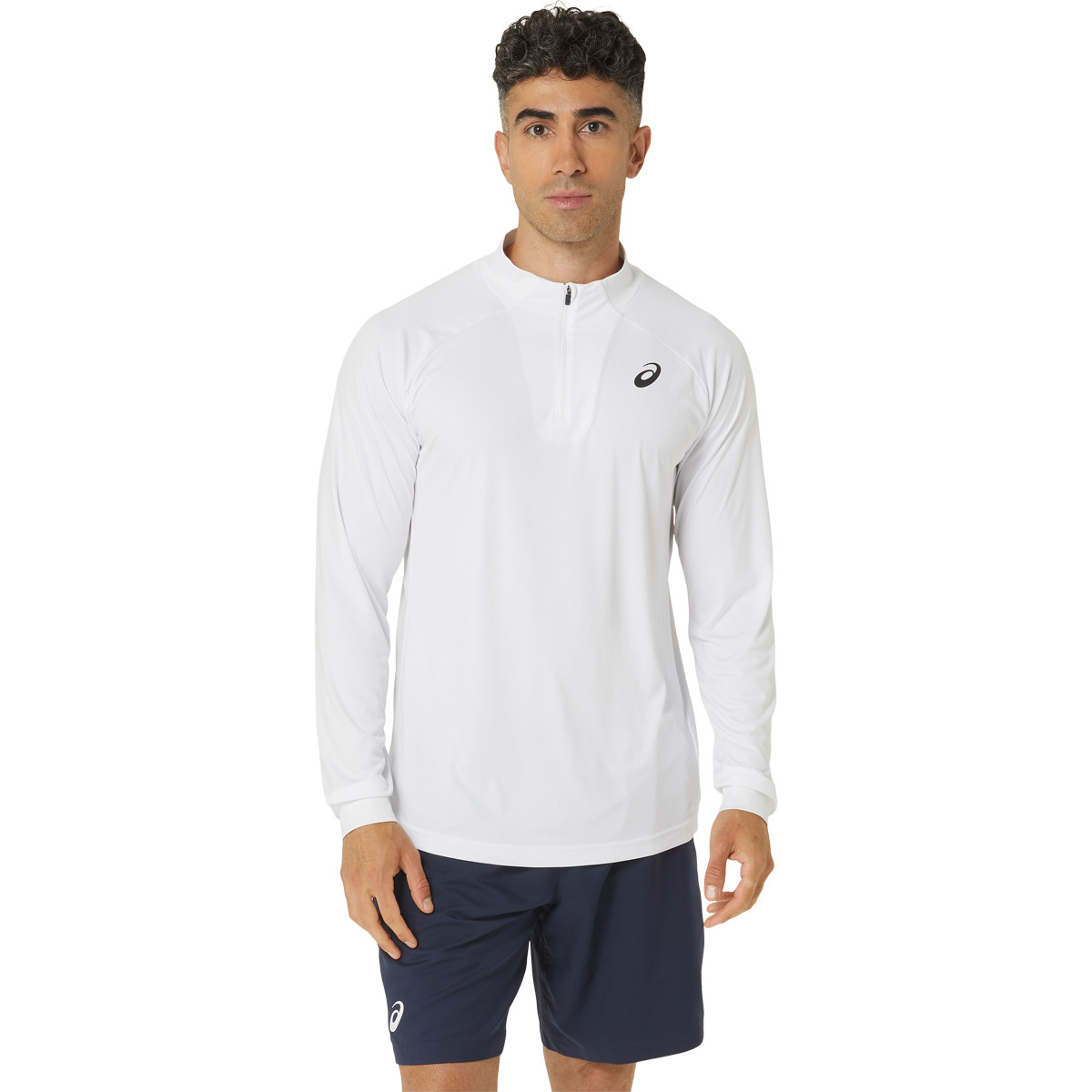 T-SHIRT ASICS 1/2 ZIP MANCHES LONGUES