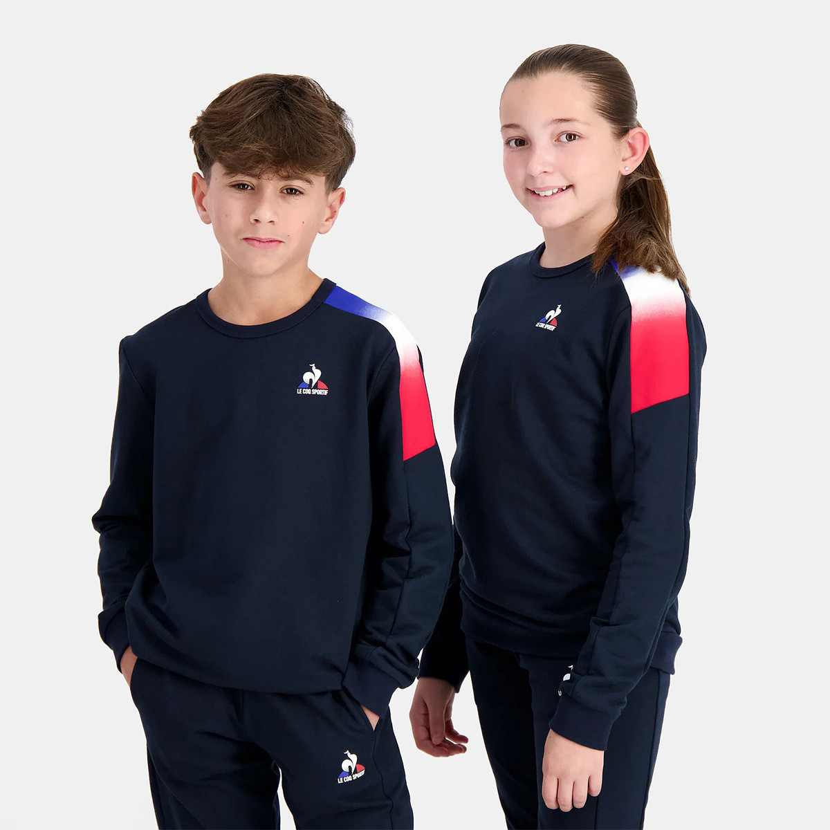 SWEAT LE COQ SPORTIF JUNIOR TRICOLORE CREW